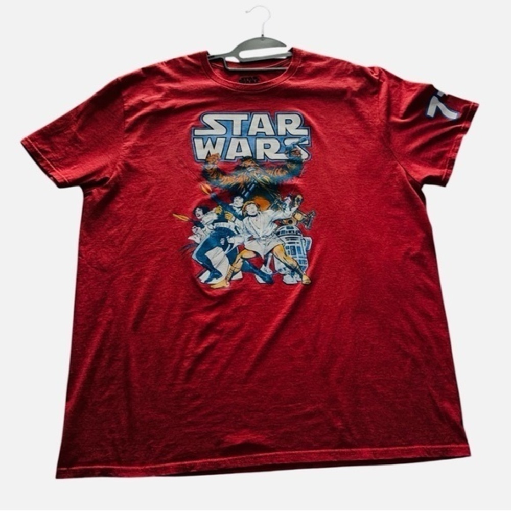 Men’s Star Wars Hero’s Group Shot Vintage Poster Short Sleeve Tee Size 2XL - Picture 1 of 7